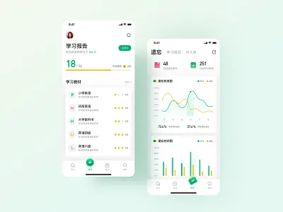 7.16 Practice memorizing new words in silence app design ui ux 应用 设计