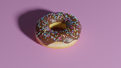 3D Model Donut 3d 3d modeling blender blender 3d design food graphic design