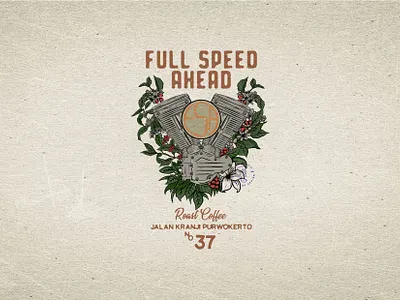 Roast Coffee apparel design design illustration logo logodesign logotype vintage design vintage logo