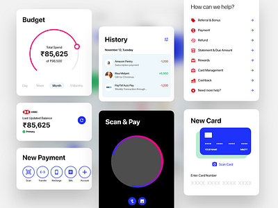 Payment Dashboard App UI Components components ui design