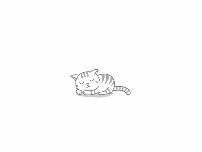 sweet cat cat character animation illustration