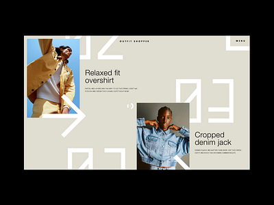 Exploration #13 clothing design ecommerce experience experiment exploration fashion interface layout minimal outfits sets shop typography ui ux webdesign