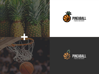 PINEABALL - Fruits for Sport branding design food graphic icon illustration logo logos vector web