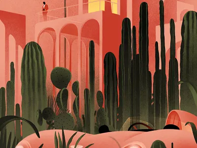Spring/Summer architecture artisan cacti car character digital fashion folioart illustration karolis strautniekas landscape