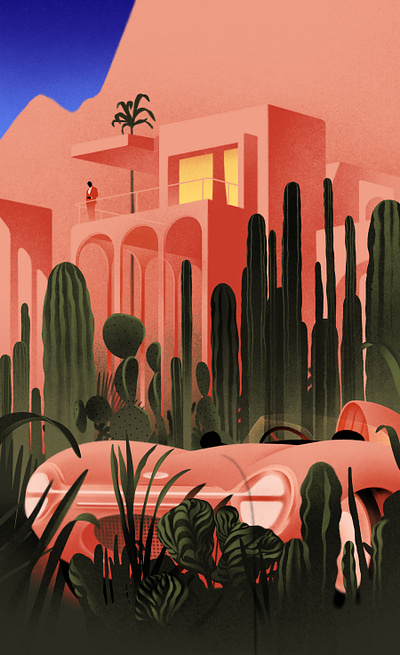 Spring/Summer architecture artisan cacti car character digital fashion folioart illustration karolis strautniekas landscape