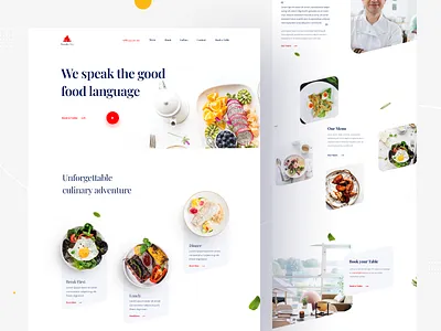 Foodcity Restaurant website app clean design designmind food interface landing minimal product redesign restaurant uigeek web