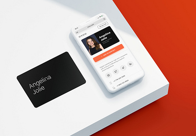 The Reinvention of the Business Card. A Smart Business Card OVOU business card business card design card card design iphone minimal ovou responsive ui website