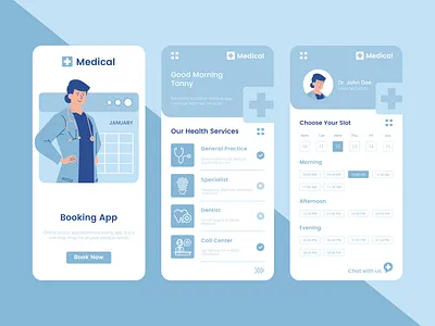 Online Medical Booking App Design Concept app concept app design app design concept app ui design booking app doctor app medical app medical design mobile app design online booking