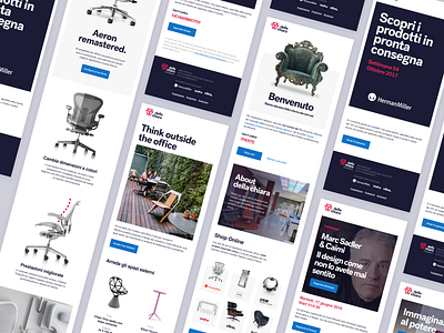 Della Chiara - Newsletters furniture minimal newsletter typography ui