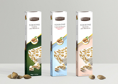 Torrone Di Gennaro design food food design food illustration label packaging labeldesign nougat package package design packagedesign packaging packaging design packaging mockup torrone