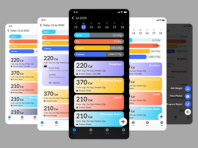 count your calories app branding design icon service ui uiux ux webapp