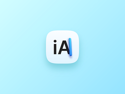 iA Writer—macOS Icon Pack 3d app branding download iawriter icon icons mac macos pack