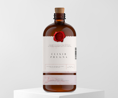 Santini Anticha Distilleria alcohol branding design glass graphic design illustration label packaging labeldesign logo package design packaging packaging design packaging mockup vector