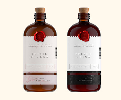 Santini Anticha Distilleria alcohol branding design glass illustration label packaging labeldesign logo package design packagedesign packaging design packaging mockup