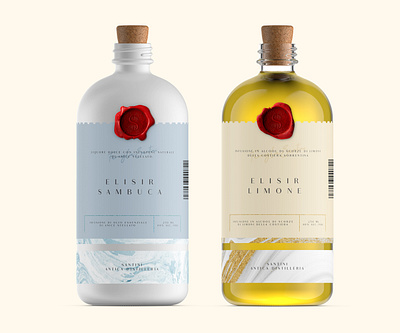 Santini Anticha Distilleria alcohol brand branding design illustration design label packaging labeldesign logo package design packagedesign packaging packaging design packaging mockup