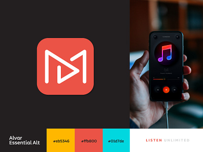 Muplay branding app logo brand identity branding branding agency cloud music flat logo icon identitydesign logo logodesign m logo m music logo minimal logo modern logo muplay play icon soundcloud yellow