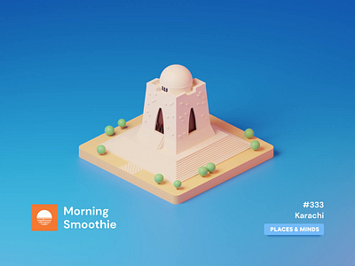 Karachi 3d 3d animation 3d art animated animation blender blender3d city diorama illustration isometric isometric design isometric illustration karachi low poly pakistan pakistani tomb