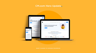 CM.com Hero Update branding conversion rate optimization design webdesign webdesigns