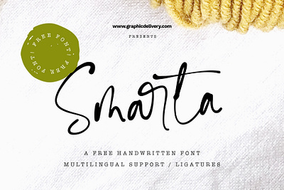 Smarta Free Handwritten Font cool cool font font free freebie handmadefont ink lettering modern font script font