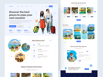 Travel Agency Website creative creative design design graphic design hero section landing page landing pages travel travel landing traveling ui ui deisgn ui ux ui ux design user interface web design website