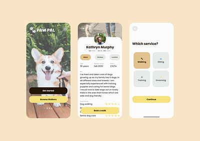 PAW PAL | Dog Walking App Case Study