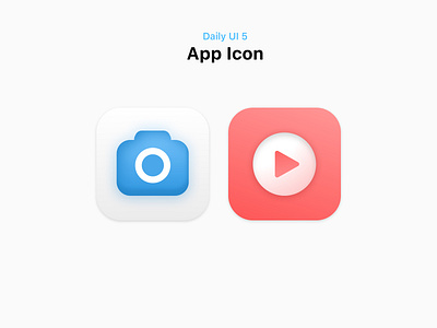 Daily UI #5 App icon app bigsur camera icon clean icon icon app icon design iconography icons logo minimalist play icon simple ui ux