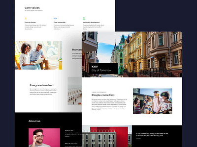 Kyiv City Urban Planning Landing animation city design government human interface landing plan scroll ui ukraine urban urban planning urbanism ux web webpage website