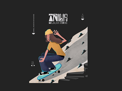 Magazine Trabas adobe illustrator adobe photoshop cc artwork character design concept art design digitalart drawing illustration magazine cover skateboard text typedesign vector