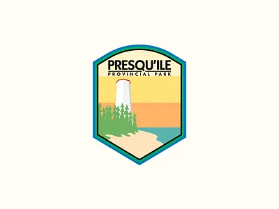 Presqu'ile Park branding canada daily logo challenge dailylogo dailylogochallenge illustration logochallenge minimal national park ontario park provincial park vector