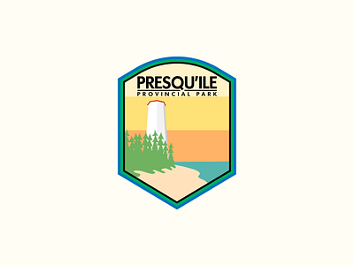 Presqu'ile Park branding canada daily logo challenge dailylogo dailylogochallenge illustration logochallenge minimal national park ontario park provincial park vector