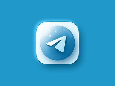 telegram app icon branding color dark design icon illustration inspiration typography ux vector