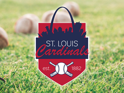 Summer Baseball Badge badge badge design baseball cardinals design designer dribble dribbleweeklywarmup illustration logo rebound st. louis summer