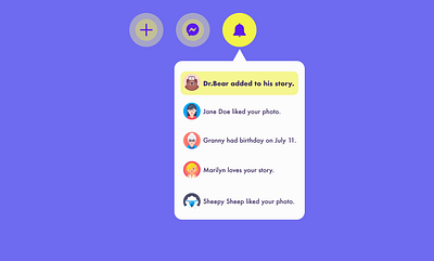 #027 Dropdown 027 dailyuichallenge 027 dropdown dropdown ui purple uidesign yellow