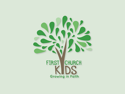 First Church Kids Logo branding design logo