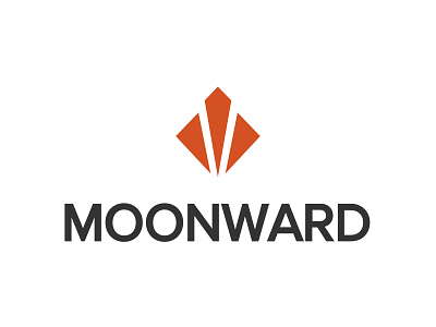 Moonward Logo geometric logo moonward simple