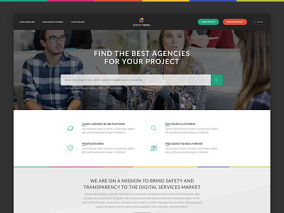 Landing Page benefits clean icons landing page modern simple