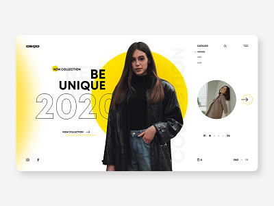 DEQD - Online store concept branding fashion site ui ux web web design website