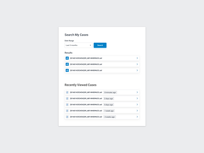 Case Search WIP cases date range file search files product design recent recently viewed search search results sketch