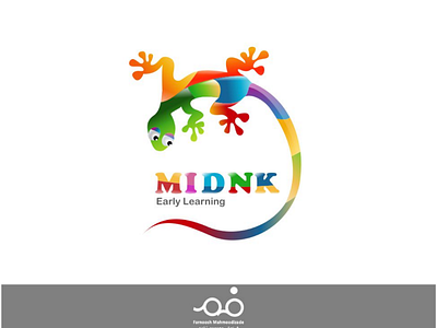 Midnk_Logo Design brand branding concept creative creative logo graphic graphic design graphic logo icon illustrator kindergarten logo kinergarten lizard logo logo art logo collection logo design logo designer minimalist logo typography