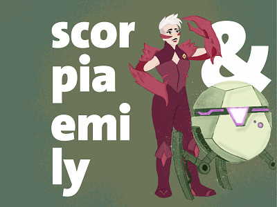 Scorpia & Emily | She-Ra design illustration