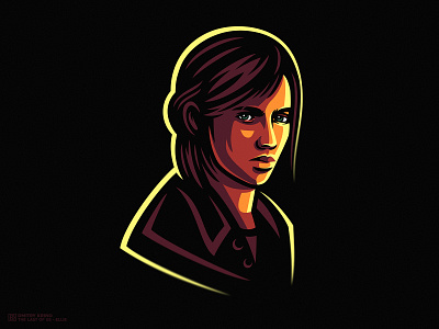 Ellie Williams dmitry krino ellie ellie williams esports last of us mascot portrait sports logo the last of us the last of us part 2 tlou tlou 2