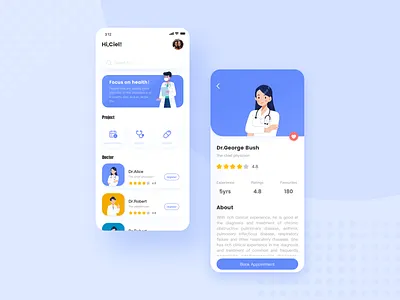 A medical App Design exercise app dayu design ios medical app ui