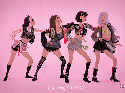 Blackpink illustration characterdesign