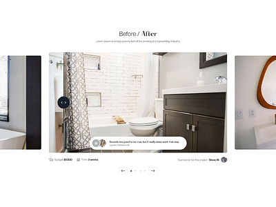 Remodelmate Before/After animation before after before and after clean interaction principle quotes simple slider slider design testimonials ui uiux uiuxdesign ux web web design website