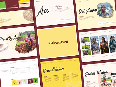 Harvest Fund Brand Guideline brand guidelines branding identity branding non profit typography