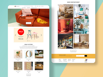 Maynooth Furniture Landing Page ui ux web