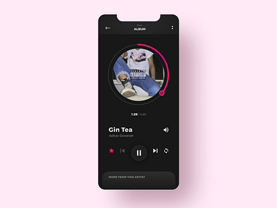 DailyUi 009 - Music Player appdesign appui daily ui dailyui dailyui009 dailyuichallenge mobileapp mobileappdesign mobileui music music player musicapp musicplayer ui uidesign uiux uiuxdesign ux uxdesign