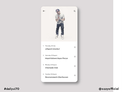 dailyui70 070 dailyui070 dailyuichallenge event listing
