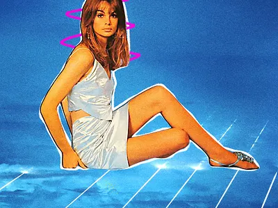 Cloud 9 collage design graphic design illustration retro vintage