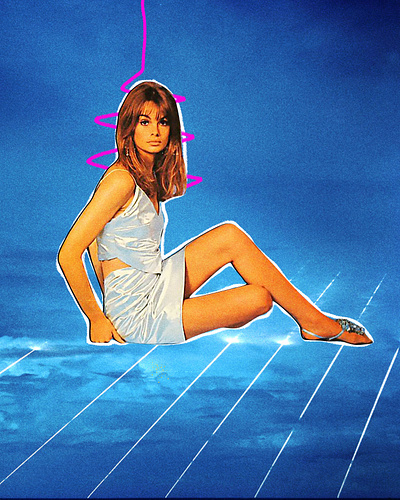 Cloud 9 collage design graphic design illustration retro vintage